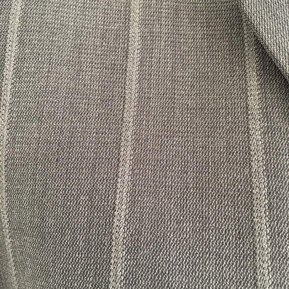 Giorgio Armani Grey Wool Striped Blazer - Picture 5 of 8